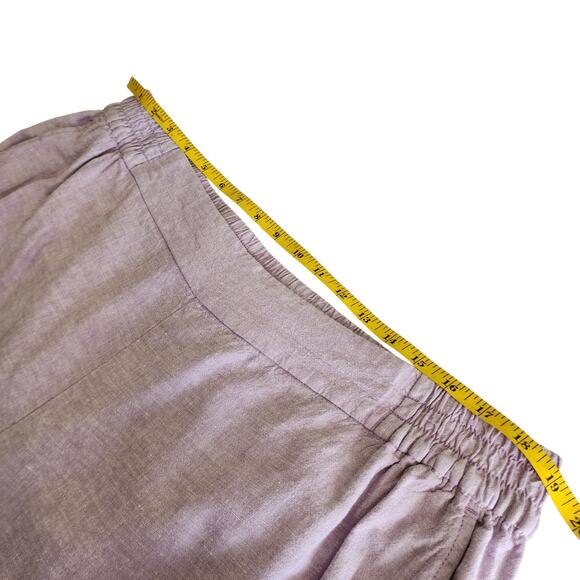 Lane Bryant Womens Linen Blend Slim Leg Ankle Pants Plus Size 18 Lavender Purple - Picture 8 of 11